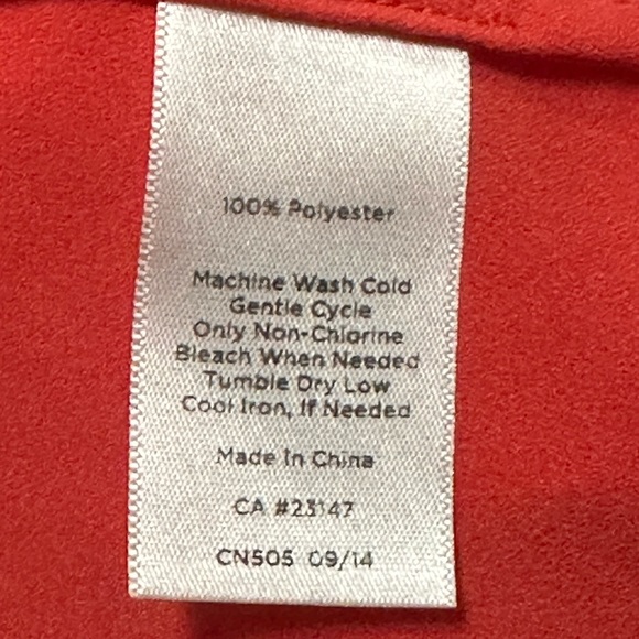 Talbots Nantucket Salmon Orange Long Sleeve Button Down Shirt Women’s Large - Picture 6 of 6